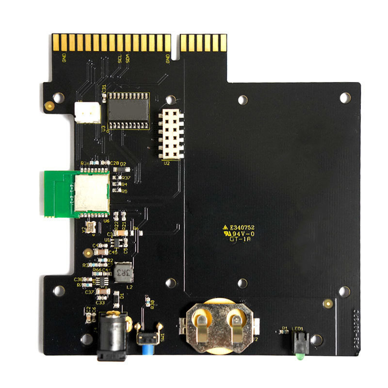 Печатная плата Rohs Compliant & UL Certified FR-4 PCBA с сварной маской цвет черный 1 унция меди